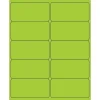 Tape Logic® Rectangle Laser Labels, 4" x 2", Fluorescent Green, 1000/Case (LL178GN)