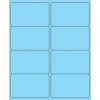Tape Logic® Rectangle Laser Labels, 4" x 2 1/2", Pastel Blue, 800/Case (LL179BE)