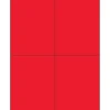 Tape Logic® Rectangle Laser Labels, 4 1/4" x 5 1/2", Fluorescent Red, 400/Case (LL183RD)
