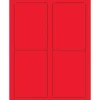 Tape Logic® Rectangle Laser Labels, 3 1/2" x 5", Fluorescent Red, 400/Case (LL176RD)