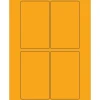 Tape Logic® Rectangle Laser Labels, 3" x 5", Fluorescent Orange, 400/Case (LL175OR)