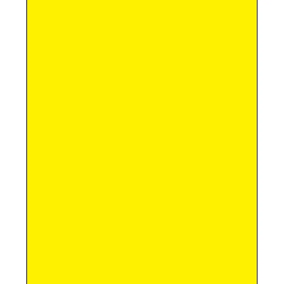 Tape Logic® Rectangle Laser Labels, 8 1/2" x 11", Fluorescent Yellow, 100/Case (LL185YE)