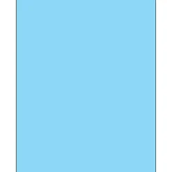 Tape Logic® Rectangle Laser Labels, 8 1/2" x 11", Pastel Blue, 100/Case (LL185BE)