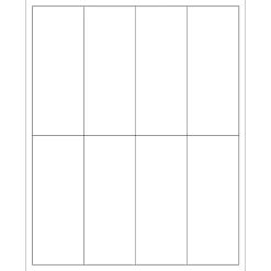 Tape Logic® Rectangular Laser Labels, 2" x 5", White, 800/Case (LL163)