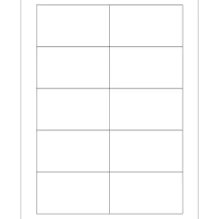 Tape Logic® Rectangular Laser Labels, 3 1/2" x 2", White, 1000/Case (LL118)