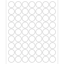 Tape Logic® Removable Circle Laser Labels, 1", White, 6300/Case (LL295)