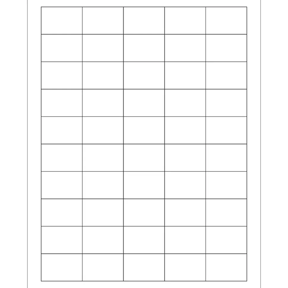 Tape Logic® Removable Rectangle Laser Labels, 1 1/2" x 1", White, 5000/Case (LL260)