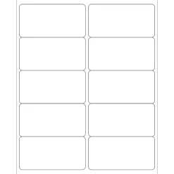 Tape Logic® Removable Rectangle Laser Labels, 4" x 2", White, 1000/Case (LL265)