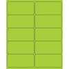 Tape Logic® Removable Rectangle Laser Labels, 4" x 2", Fluorescent Green, 1000/Case (LL410GN)
