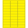 Tape Logic® Removable Rectangle Laser Labels, 2 5/8" x 1", Fluorescent Yellow, 3000/Case (LL405YE)