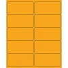 Tape Logic® Removable Rectangle Laser Labels, 4" x 2", Fluorescent Orange, 1000/Case (LL410OR)