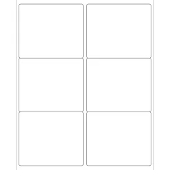 Tape Logic® Weather-Resistant Laser Labels, 4" x 3 1/3", White, 600/Case (LL253WR)