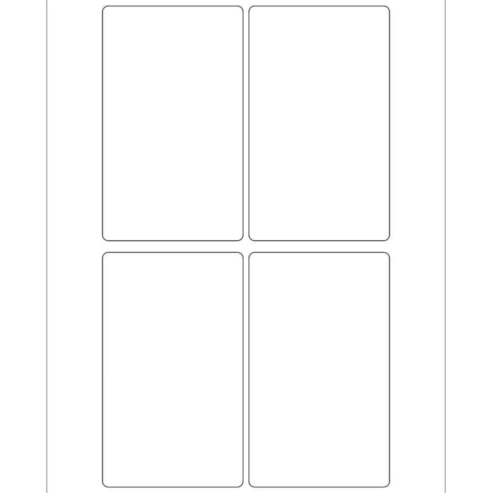 Tape Logic® Weather-Resistant Laser Labels, 3" x 5", White, 400/Case (LL258WR)