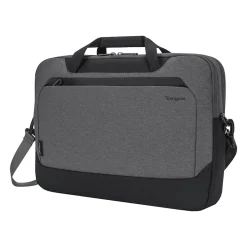 Targus Cypress Laptop Briefcase, Light Gray Fabric (TBT92602GL)