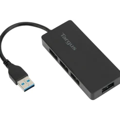 Targus 4-Port USB 3.0 Hub, Black (ACH124US)