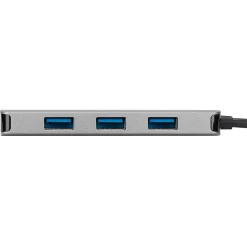 Targus 4-Port USB-C Hub, Silver (ACH226BT)