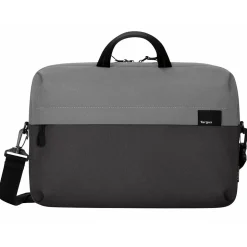 Targus Sagano EcoSmart Laptop Slipcase, Black/Gray Recycled PET (TBS574GL)
