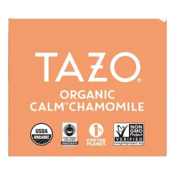 Tazo Calm Decaf Chamomile Herbal Tea, Tea Bag, 0.73 Oz., 16/Box (10794522003546)