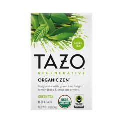 Tazo Zen Green Tea, Tea Bag, 1.2 Oz., 16/Box (10794522003096)