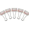 Teacher Created Resources Confetti Medium Binder Clips, .5" Capacity, White Polka Dots, 24 Clips/Pack, 3 Packs/Bundle (TCR20857)