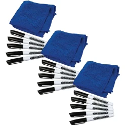 Teacher Created Resources Dry Erase Markers, Fine Tip, Black, 5/Pack, 3 Packs (TCR77268-3)