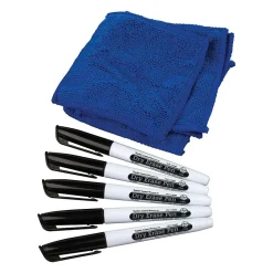 Teacher Created Resources Dry Erase Markers, Fine Tip, Black, 5/Pack, 3 Packs (TCR77268-3)