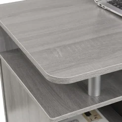 Techni Mobili Complete Computer Workstation Desk With Storage, Gray (RTA-8211-GRY)