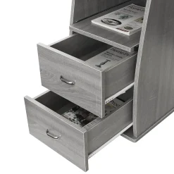 Techni Mobili Complete Computer Workstation Desk With Storage, Gray (RTA-8211-GRY)