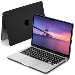 Techprotectus Hard-Shell Laptop Sleeve with Keyboard Cover, Black, (TP-BK-MA13M2)