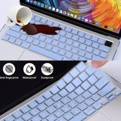 Techprotectus Hard-Shell Laptop Sleeve with Keyboard Cover, Serenity Blue, (TP-SB-K-MA13M2)