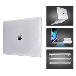 Techprotectus Laptop Case with Keyboard Cover and Screen Protector, Clear, Plastic (TP-CYCL-MP16ST)