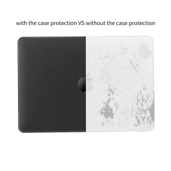 Techprotectus Laptop Case with Keyboard Cover and Screen Protector, Black, Plastic (TP-BK-K-MP13M1)