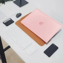 Techprotectus Laptop Case with Keyboard Cover and Screen Protector, Rose Quartz, Plastic (TP-RQ-K-MP14M1)