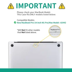 TechProtectus Laptop Case with Keyboard Cover and Screen Protector, Serenity Blue (TP-SB-K-MP14M1)