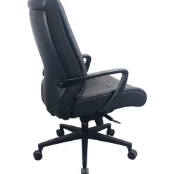Tempur-Pedic Ergonomic Leather Swivel Executive Chair, Black (TP2500-BLKL)