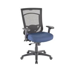 Tempur-Pedic TP7000 Mesh Back Fabric Task Chair, Black and Cobalt (TP7000-COBALT)