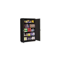 Tennsco Assembled Jumbo 18"D Steel Storage Cabinet, Black