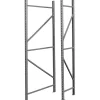 Tennsco Bulk Storage Upright Frame, Supports 10,000 lb., Medium Grey, 72"H x 1 3/4"W x 24"D