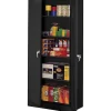 Tennsco Deluxe Storage Cabinet, 5-Shelf, Black, 78"H x 36"W x 18"D