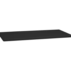 Tennsco Extra Shelf for 18" Jumbo Deep Storage Cabinet, Supports 400 lb., Black, 3/4"H x 48"W x 18"D