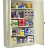 Tennsco 78"H Assembled Jumbo Steel Storage Cabinet with 4-Shelves, Putty (TNN-J1878SUPY)