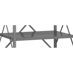 Tennsco Industrial Shelf with Clips, Supports 700 lb., Medium Grey, 36"W x 24"D