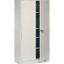 Tennsco® Standard Steel Storage Cabinet, Non-Assembled, 72Hx36Wx18D", Light Gray