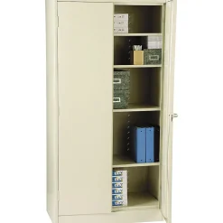 Tennsco® Standard Steel Storage Cabinet, Non-Assembled, 72Hx36Wx18D", Putty