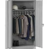 Tennsco Standard Wardrobe Cabinet with Double Hinge Doors, 1-Shelf, 1 Closet, Light Grey, 72"H x 36"W x 18"D