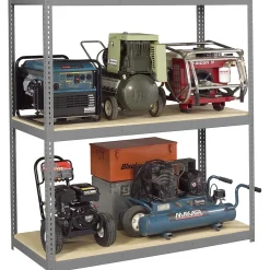 Tennsco Z-Line Long Span Shelving Unit, Supports 5,250 lb., Medium Grey, 84"H x 72"W x 24"D