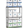 Tennsco Z-Line Record Archive Shelving Unit, Supports 6,000 lb., 69"W, Medium Grey (TNN-ZA691560-3D)