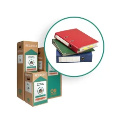 TerraCycle Cardboard Binders and Presentation Materials Recycling Box, 21 Gallon, White and Green (176)