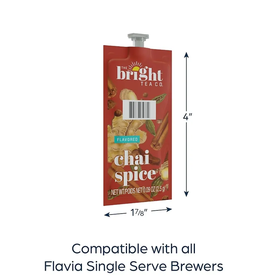 The Bright Tea Co. Chai Spice Tea, Flavia Freshpack, 100/Carton (MDRB501)