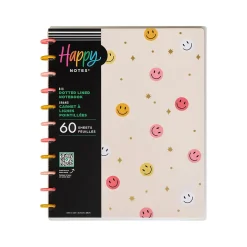 The Happy Planner Happy Brights Notebook, 8.5" x 11", Dotted, 60 Sheets, Multicolor (NPB-058)